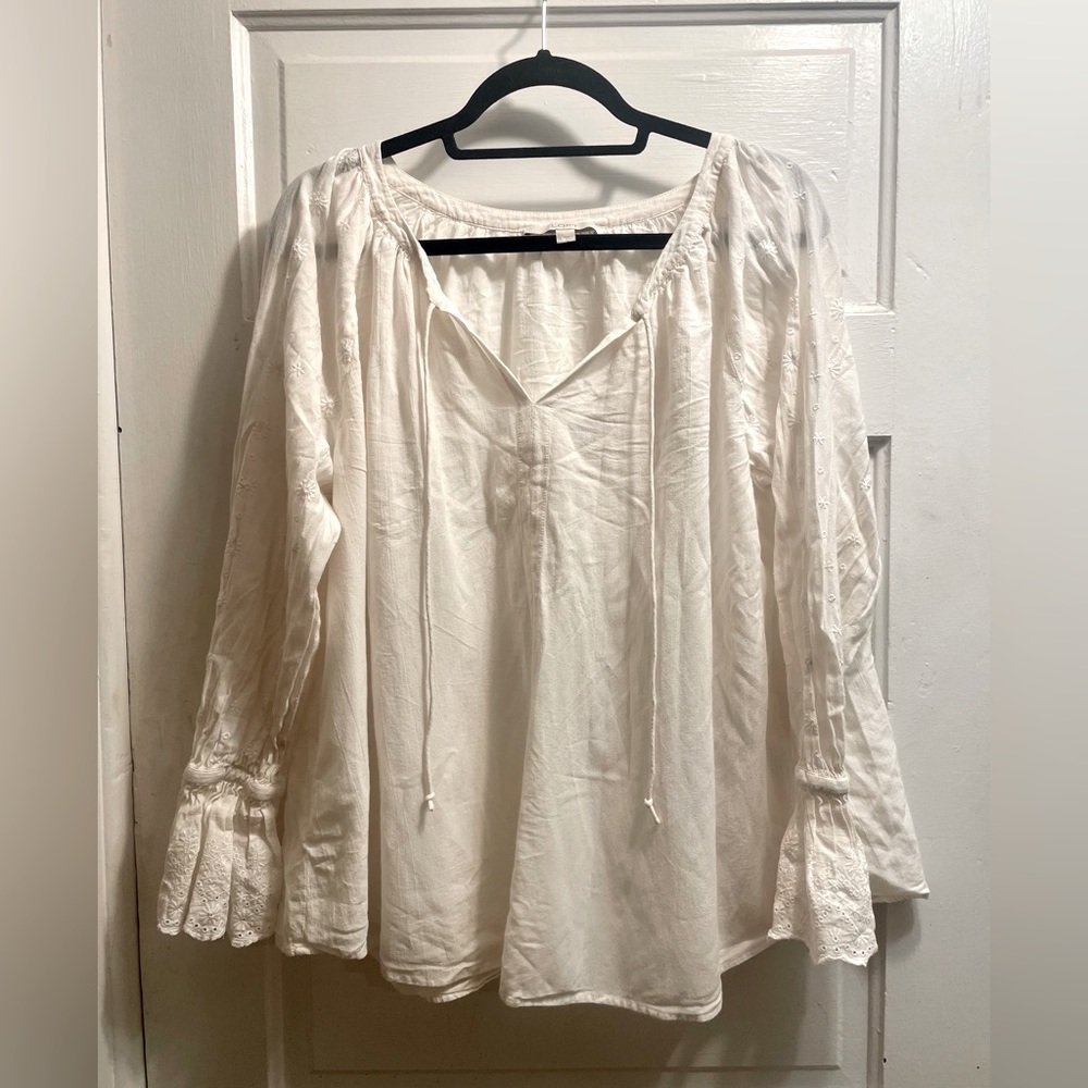 LOFT Lightweight Long Sleeve Blouse- Large